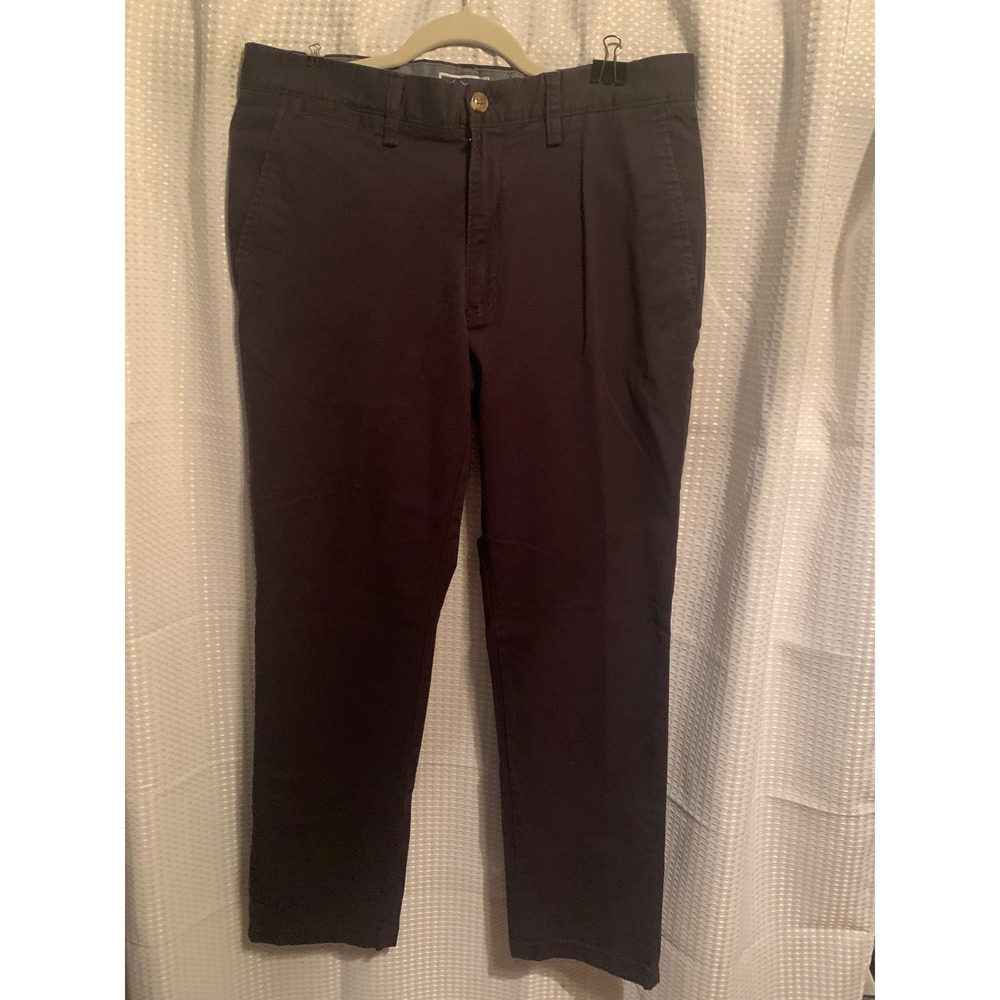 Club Room Mens Navy Blue Stretch Chino Pants 32x32 Cotton Blend Trousers